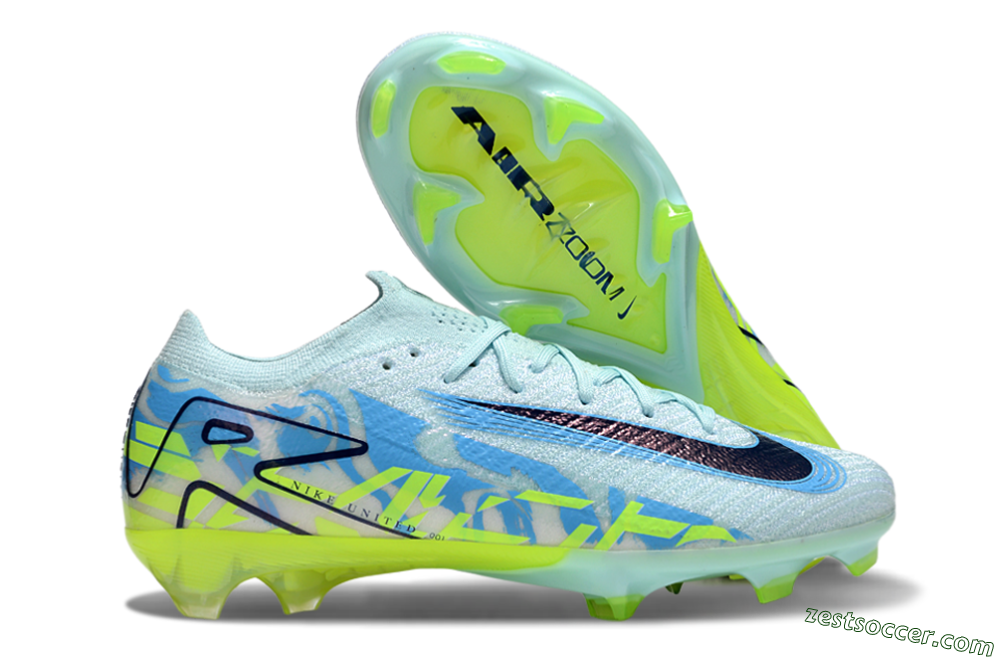 Nike Air Zoom Mercurial Vapor 16 Elite FG Low-Tops Soccer Cleats - Jade/Blue/Yellow 0
