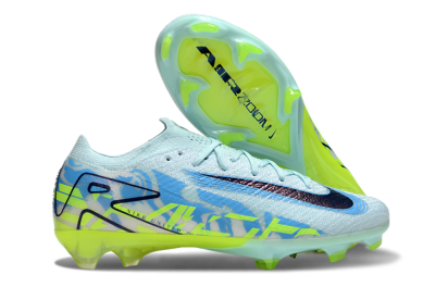 Nike Air Zoom Mercurial Vapor 16 Elite FG Low-Tops Soccer Cleats - Jade/Blue/Yellow