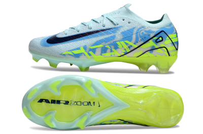 Nike Air Zoom Mercurial Vapor 16 Elite FG Low-Tops Soccer Cleats - Jade/Blue/Yellow
