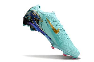Nike Air Zoom Mercurial Vapor 16 Elite FG Low-Tops Soccer Cleats - Jade/Gold/Blue