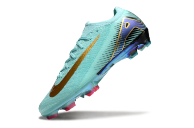 Nike Air Zoom Mercurial Vapor 16 Elite FG Low-Tops Soccer Cleats - Jade/Gold/Blue