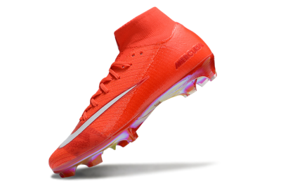 Nike Air Zoom Mercurial Superfly 10 Elite FG High-Tops Soccer Cleats - Red/White/Gold