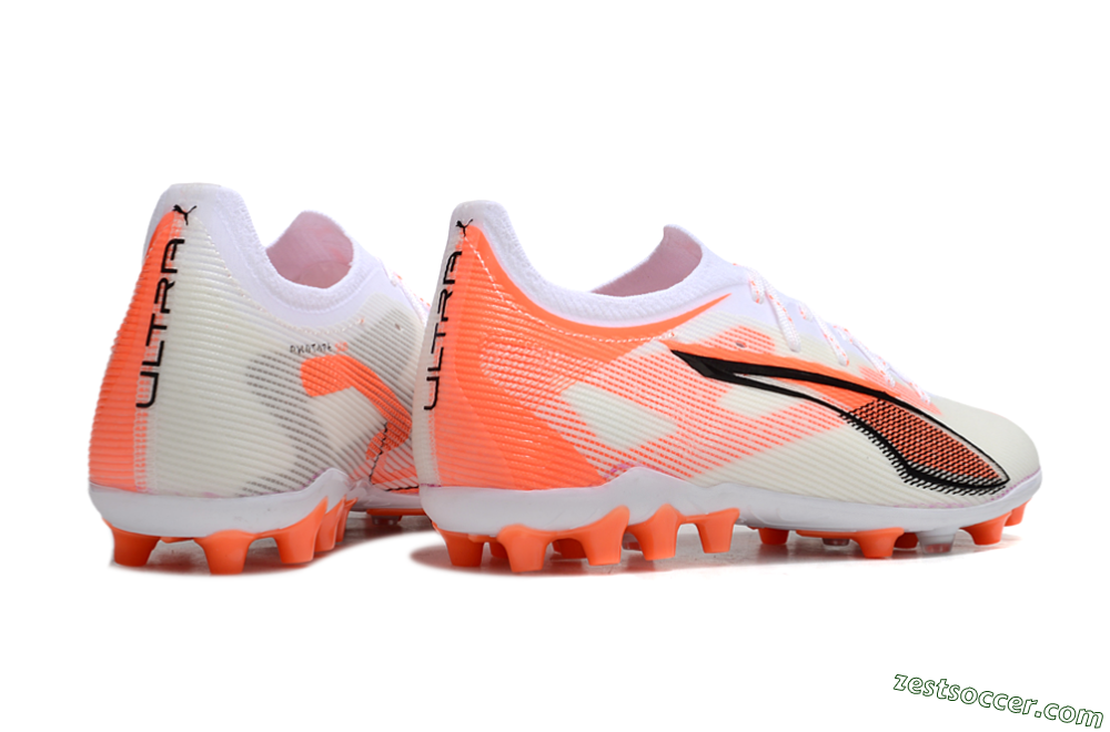 Puma Ultra 5 Ultimate AG Low-Tops Soccer Cleats - White/Red/Black 6