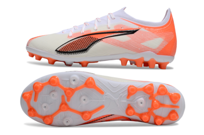 Puma Ultra 5 Ultimate AG Low-Tops Soccer Cleats - White/Red/Black