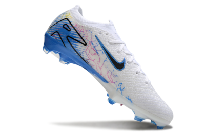 Nike Air Zoom Mercurial Vapor 16 Elite FG Low-Tops Soccer Cleats - White/Black/Blue/Pink/Yellow