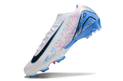 Nike Air Zoom Mercurial Vapor 16 Elite FG Low-Tops Soccer Cleats - White/Black/Blue/Pink/Yellow