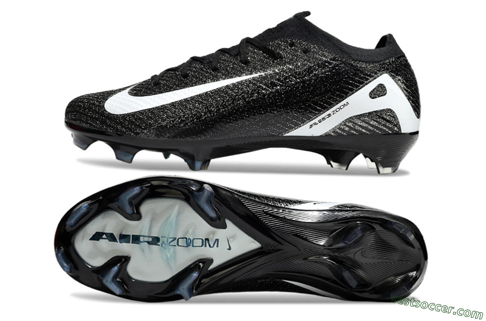 Nike Air Zoom Mercurial Vapor 16 Elite FG Low-Tops Soccer Cleats - Black/White 1