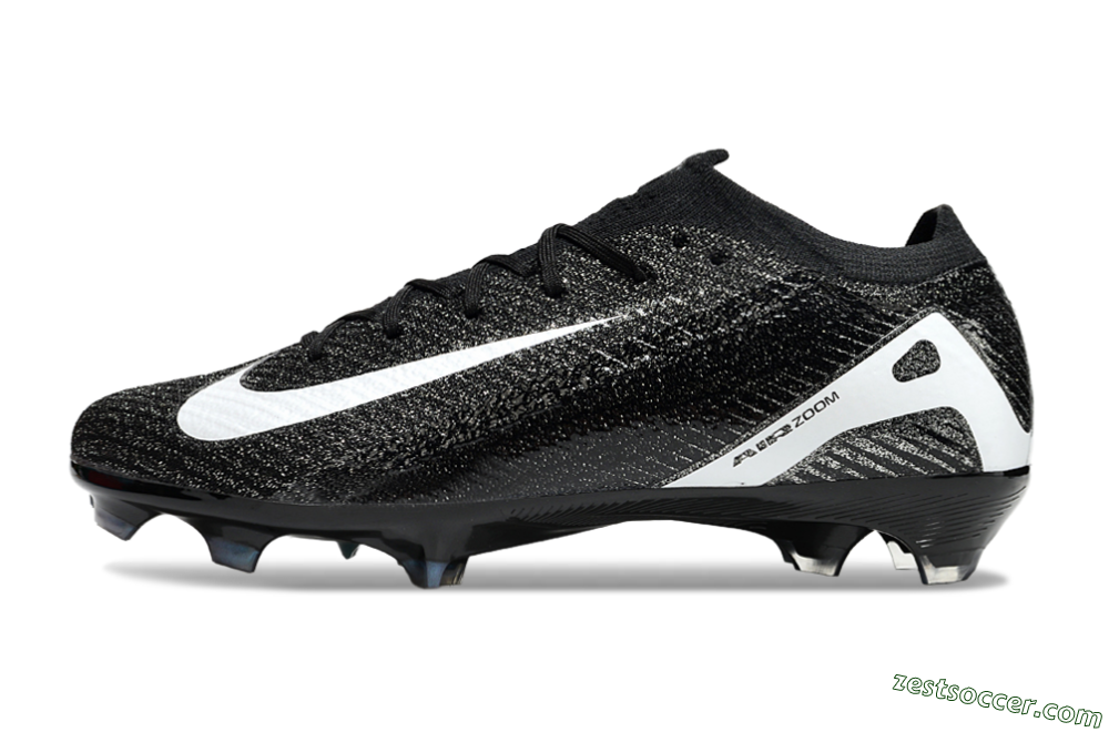 Nike Air Zoom Mercurial Vapor 16 Elite FG Low-Tops Soccer Cleats - Black/White 2
