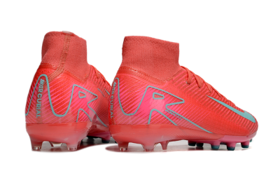 Nike Air Zoom Mercurial Superfly 10 Elite AG High-Tops Soccer Cleats - Red/Jade