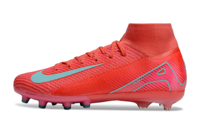 Nike Air Zoom Mercurial Superfly 10 Elite AG High-Tops Soccer Cleats - Red/Jade