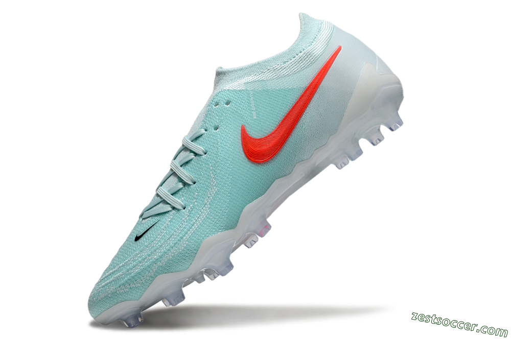 Nike Phantom GX Elite AG Low-Tops Soccer Cleats - Jade/Red/White 5