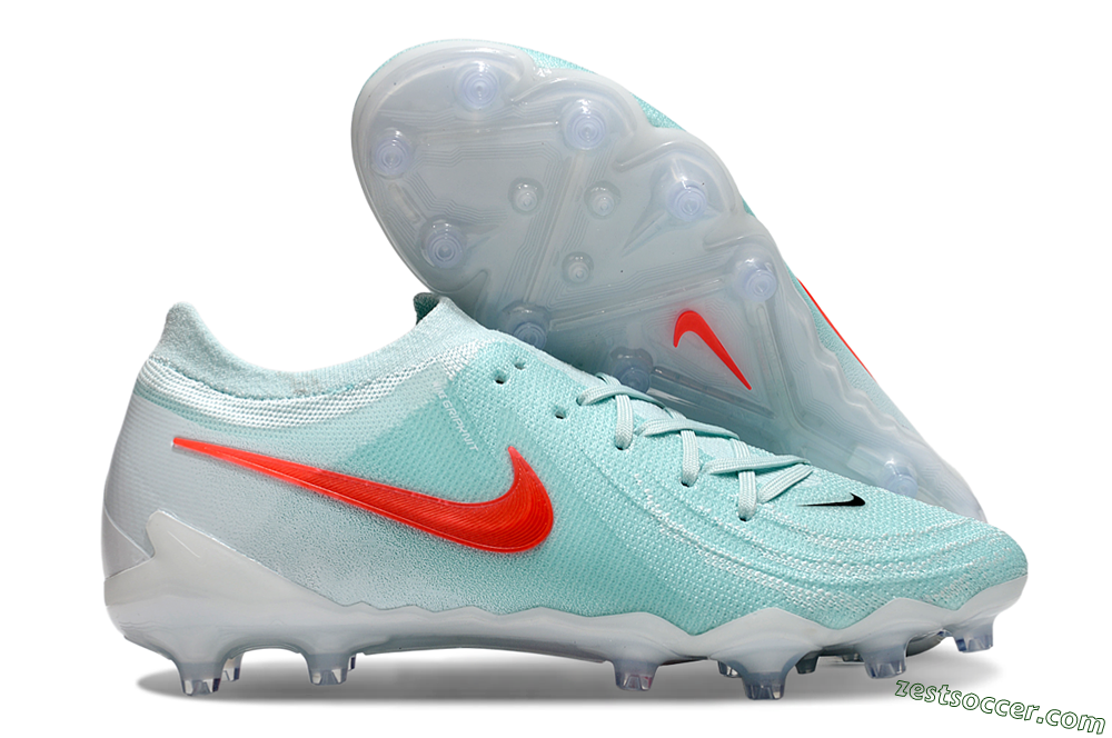 Nike Phantom GX Elite AG Low-Tops Soccer Cleats - Jade/Red/White 0