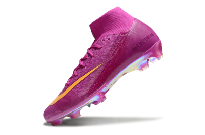 Nike Air Zoom Mercurial Superfly 10 Elite FG High-Tops Soccer Cleats - Purple/Yellow/Gold
