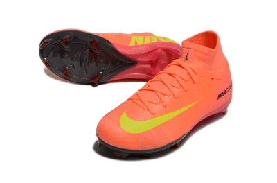 Nike Air Zoom Mercurial Superfly 10 Elite FG High-Tops Soccer Cleats - Red/Yellow/Black