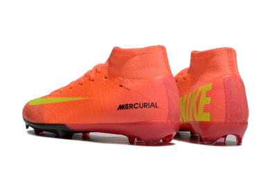 Nike Air Zoom Mercurial Superfly 10 Elite FG High-Tops Soccer Cleats - Red/Yellow/Black