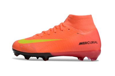 Nike Air Zoom Mercurial Superfly 10 Elite FG High-Tops Soccer Cleats - Red/Yellow/Black