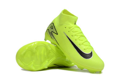 Nike Air Zoom Mercurial Superfly 10 Elite FG High-Tops Soccer Cleats - Yellow/Black/Silver
