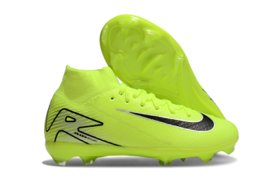 Nike Air Zoom Mercurial Superfly 10 Elite FG High-Tops Soccer Cleats - Yellow/Black/Silver