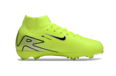 Nike Air Zoom Mercurial Superfly 10 Elite FG High-Tops Soccer Cleats - Yellow/Black/Silver