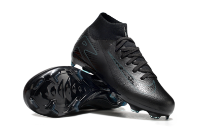 Nike Air Zoom Mercurial Superfly 10 Elite FG High-Tops Soccer Cleats - Black/Blue