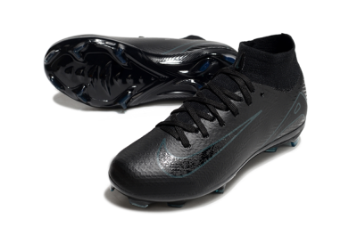 Nike Air Zoom Mercurial Superfly 10 Elite FG High-Tops Soccer Cleats - Black/Blue