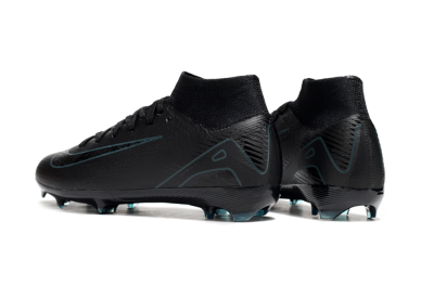 Nike Air Zoom Mercurial Superfly 10 Elite FG High-Tops Soccer Cleats - Black/Blue