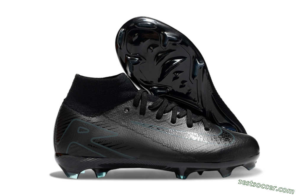 Nike Air Zoom Mercurial Superfly 10 Elite FG High-Tops Soccer Cleats - Black/Blue 0
