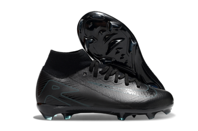 Nike Air Zoom Mercurial Superfly 10 Elite FG High-Tops Soccer Cleats - Black/Blue