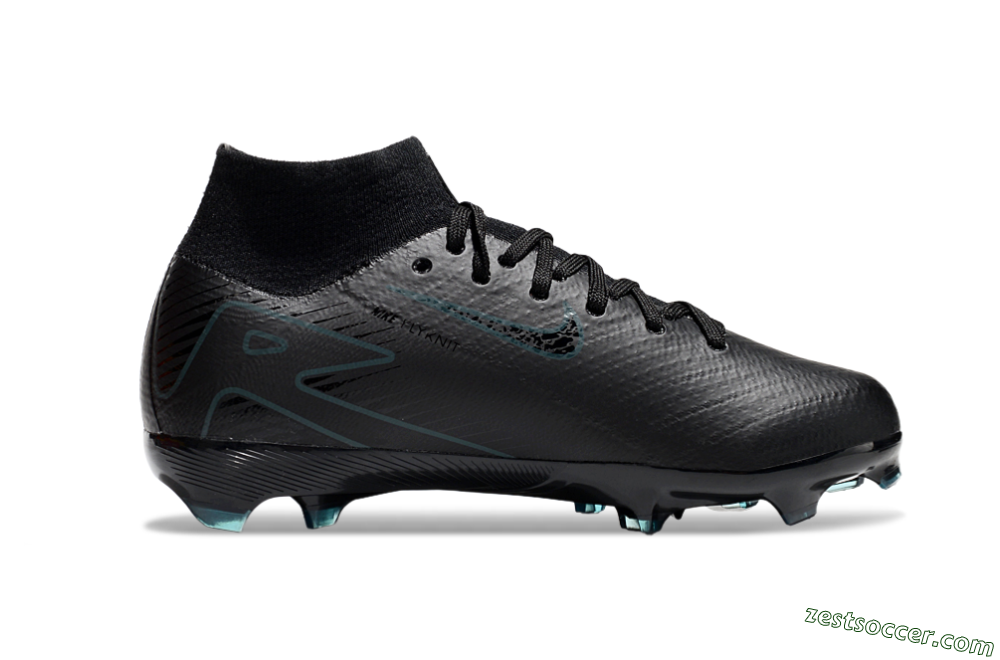 Nike Air Zoom Mercurial Superfly 10 Elite FG High-Tops Soccer Cleats - Black/Blue 4