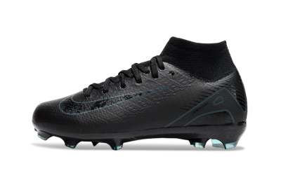 Nike Air Zoom Mercurial Superfly 10 Elite FG High-Tops Soccer Cleats - Black/Blue