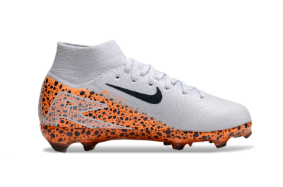 Nike Air Zoom Mercurial Superfly 10 Elite FG High-Tops Soccer Cleats - Grey/Black/Leopard