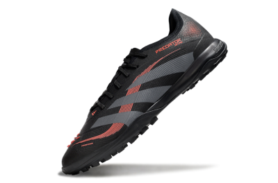 Adidas Predator 25 Elite TF Low-Tops Soccer Shoes - Black/Grey/Red