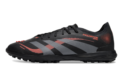 Adidas Predator 25 Elite TF Low-Tops Soccer Shoes - Black/Grey/Red