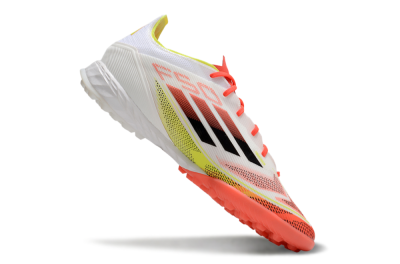 Adidas F50 Pro TF Low-Tops Soccer Shoes - White/Red/Yellow