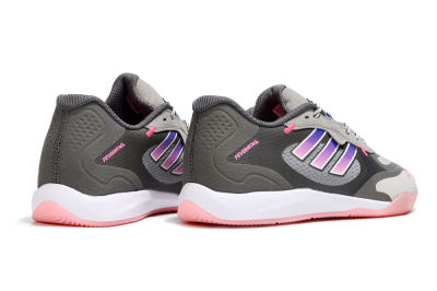 Adidas Fevernova IC Low-Tops Soccer Shoes - Grey/Purple/Pink