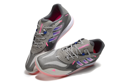 Adidas Fevernova IC Low-Tops Soccer Shoes - Grey/Purple/Pink