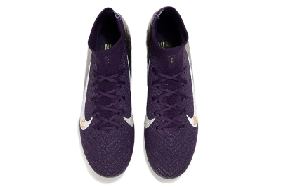 Nike Air Zoom Mercurial Superfly 10 Elite SG High-Tops Soccer Cleats - Purple/White/Gold