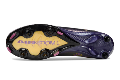 Nike Air Zoom Mercurial Superfly 10 Elite SG High-Tops Soccer Cleats - Purple/White/Gold