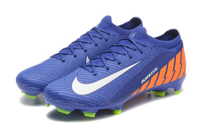 Nike Air Zoom Mercurial Vapor 16 Elite FG Low-Tops Soccer Cleats - Blue/White/Orange