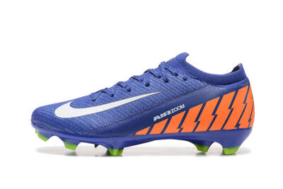 Nike Air Zoom Mercurial Vapor 16 Elite FG Low-Tops Soccer Cleats - Blue/White/Orange