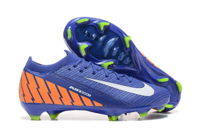 Nike Air Zoom Mercurial Vapor 16 Elite FG Low-Tops Soccer Cleats - Blue/White/Orange