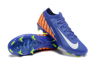 Nike Air Zoom Mercurial Vapor 16 Elite FG Low-Tops Soccer Cleats - Blue/White/Orange