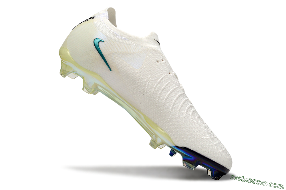 Nike Phantom GX Elite FG Low-Tops Soccer Cleats - Beige/Blue/Black 4