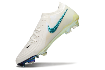 Nike Phantom GX Elite FG Low-Tops Soccer Cleats - Beige/Blue/Black
