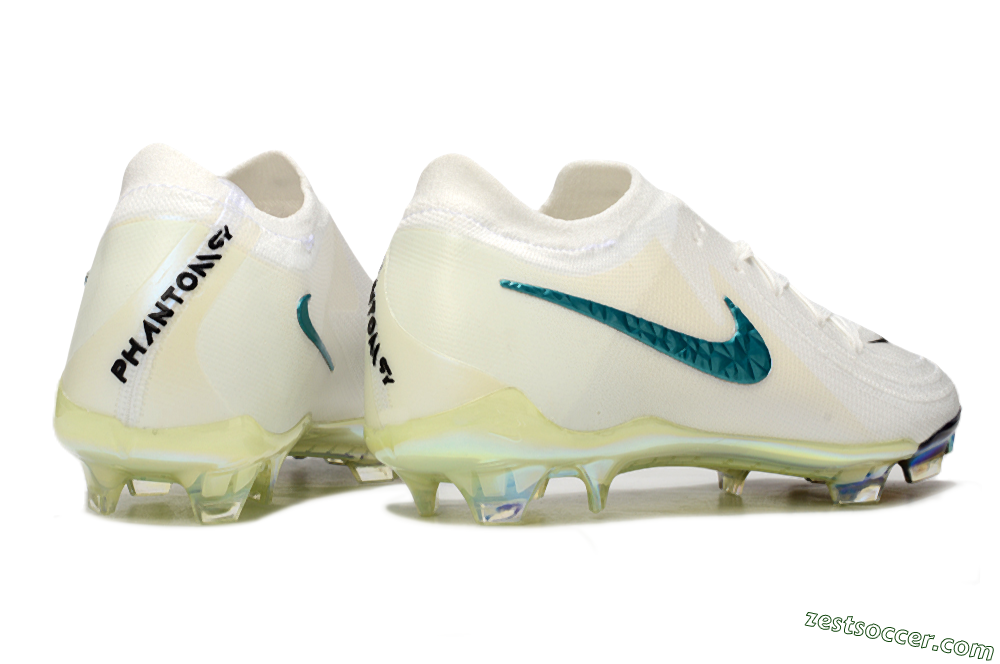 Nike Phantom GX Elite FG Low-Tops Soccer Cleats - Beige/Blue/Black 6
