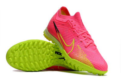 Nike Air Zoom Mercurial Vapor 15 Elite TF Low-Tops Soccer Shoes - Pink/Yellow/Black