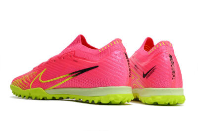 Nike Air Zoom Mercurial Vapor 15 Elite TF Low-Tops Soccer Shoes - Pink/Yellow/Black