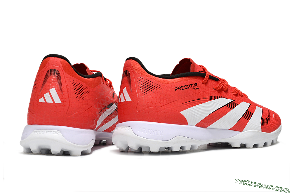 Adidas Predator 24 Elite TF Low-Tops Soccer Shoes - Red/White/Black 5