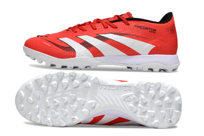 Adidas Predator 24 Elite TF Low-Tops Soccer Shoes - Red/White/Black