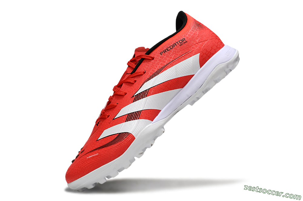 Adidas Predator 24 Elite TF Low-Tops Soccer Shoes - Red/White/Black 4